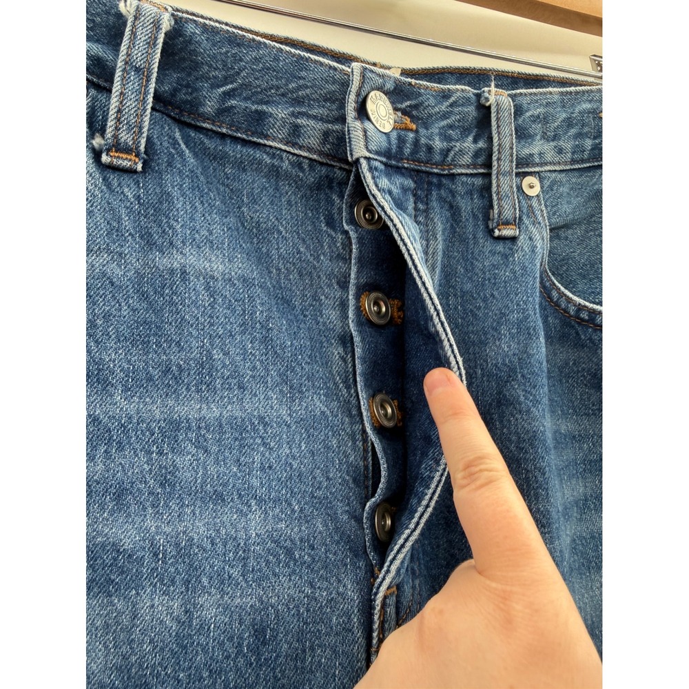 Madewell Low-Slung Straight Jeans Womens 30T Blue Patmina Medium Wash Tall Denim - Picture 4 of 14